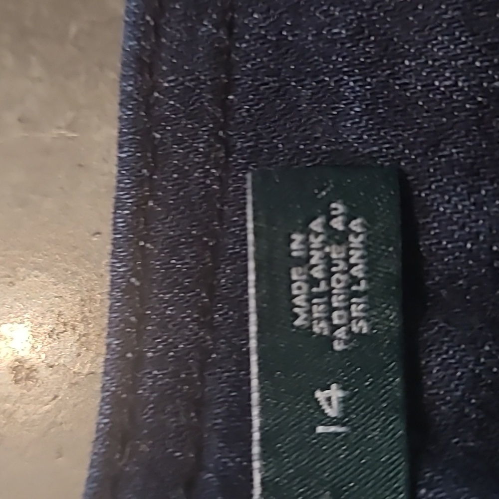 RALPH LAUREN SAILOR MARINE WIDE LEG JEANS - Picture 6 of 10